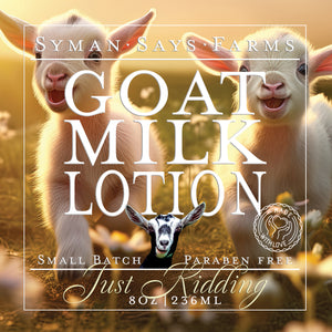 Just Kidding | Goat Milk Lotion