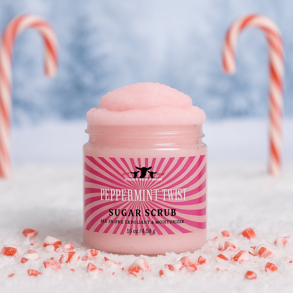 Peppermint Twist| Emulsifying Sugar Scrub