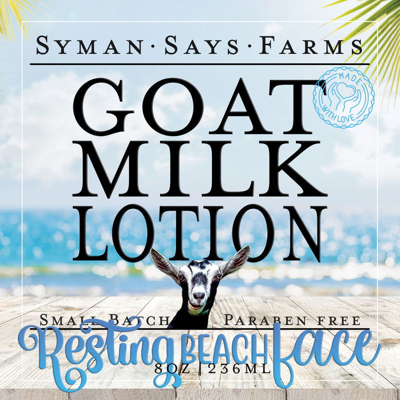 Resting Beach Face | Beach Oasis Scented Goat Milk Lotion
