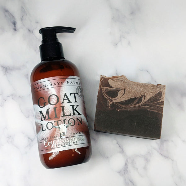 Cozy Cashmere Goat Milk Lotion & Soap Duo Pack