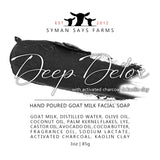 Deep Detox Face Bar | Goat Milk Soap
