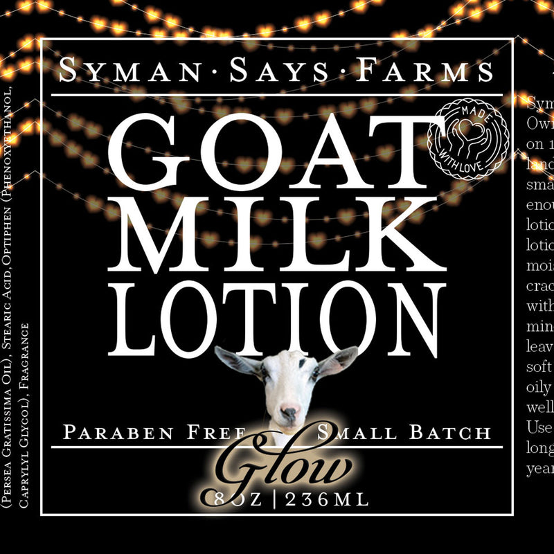 Glow | Sandalwood & Vanilla Scented Goat Milk Lotion
