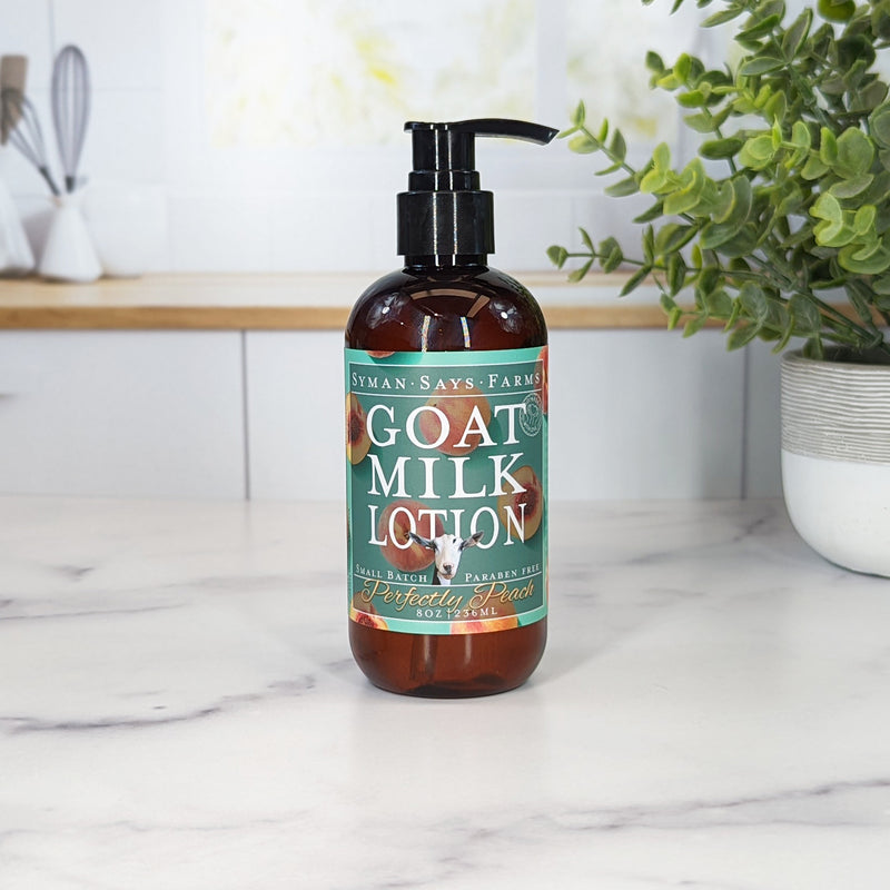 Perfectly Peach Scented Goat Milk Lotion