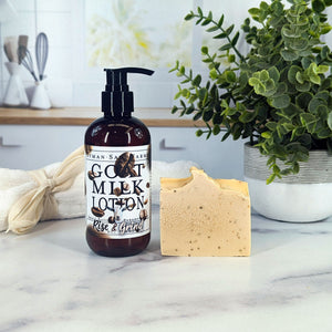 
            
                Load image into Gallery viewer, Coffee Lover&amp;#39;s Scented Goat Milk Lotion &amp;amp; Soap Bar Duo Pack
            
        