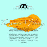 Turmeric & Honey Face Bar | Goat Milk Soap